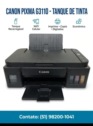 Impressora Multi Canon G3110 = R$ 299