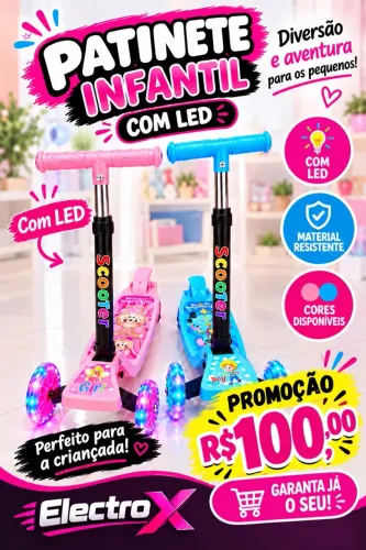 Promoção patinete infantil
