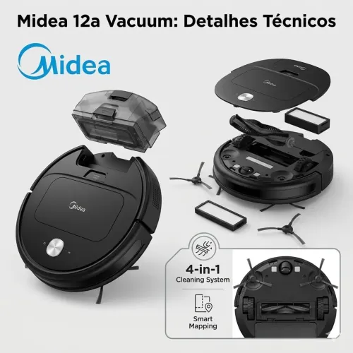 ROBÔ ASPIRADOR NOVO NA CAIXA MIDEA 12a