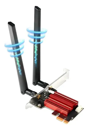 Placa de rede Tri-band Adaptador Wifi 6e Intel Ax210 AX3000 + Bluetooth 5.3