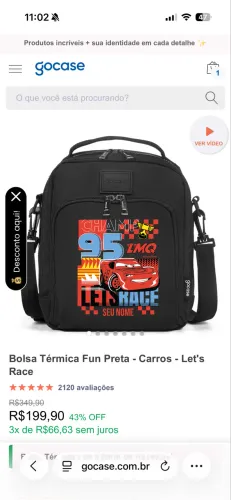 Lancheira Fun gocase Daniel 