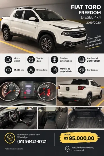 Fiat Toro Freedom 2.0 16V 4X4 Diesel Aut. 2020