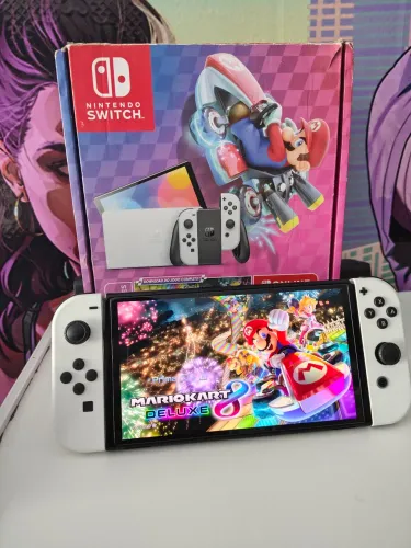 Nintendo switch oled desbloqueado 256gb + GARANTIA