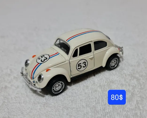 Carrinho miniatura do Fusca 53 