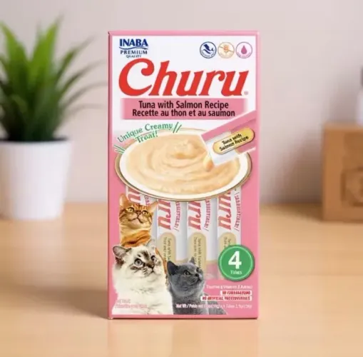 Churu Petisco Para Gatos Atum com Salmão INABA