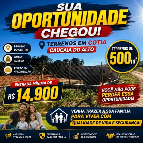 Imóvel para venda tem 500 metros quadrados em Altos de Caucaia (Caucaia do Alto) - Cotia -