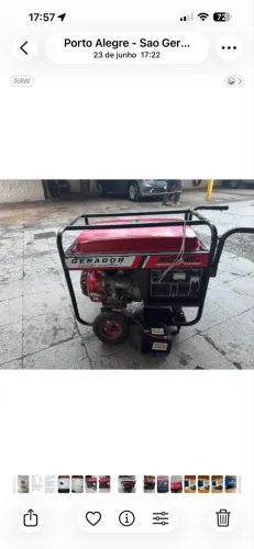 Gerador Motomil gasolina partida elétrica 8000 KWA