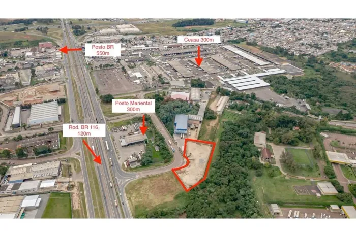 Lote comercial com 7.500m² ao lado do CEASA BR 116 para locação
