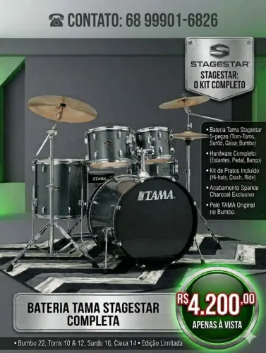 Bateria Tama Semi Nova.