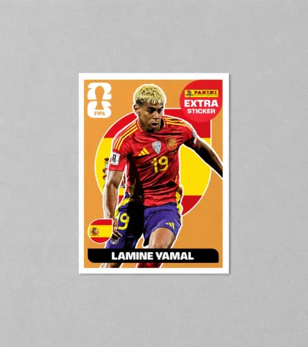 Extra stickers lamine yamal bronze