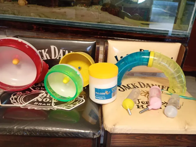 Kit de acessórios para hamster (9 itens)