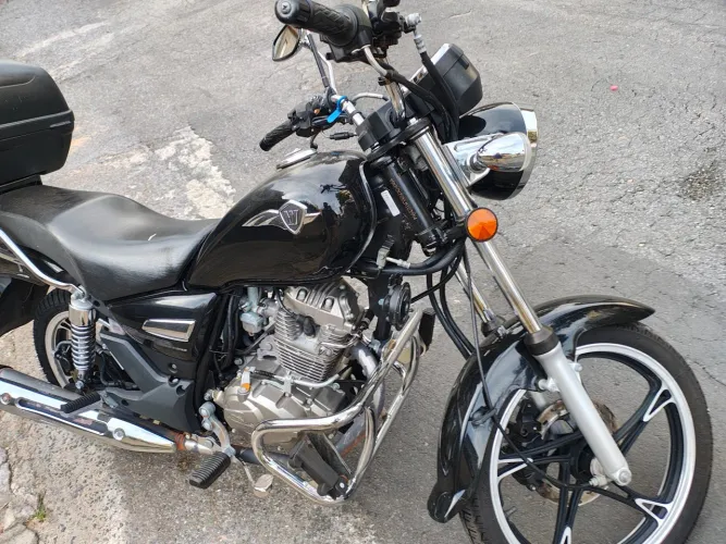 Haojue Chopper Road 150 2020 | Único dono | Revisada | Pneus novos e bateria nova
