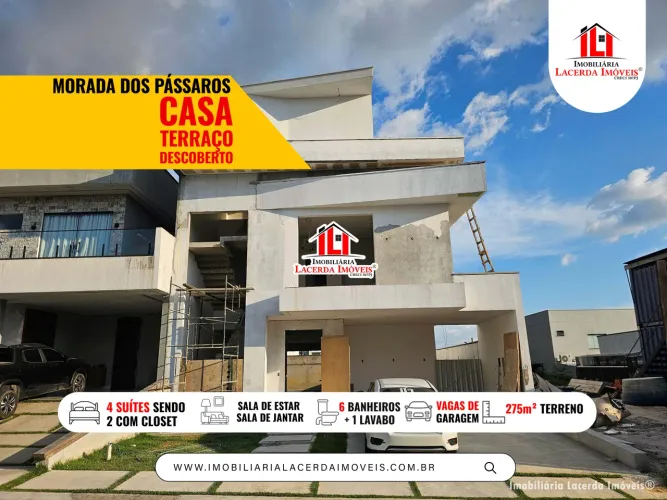 Casa Duplex Com 4 Suítes, Closet, Piscina Churrasqueira e Vista Espetacular - Morada dos P