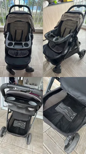 Oportunidade: Carrinho de bebê Gracco + bebê conforto + base para o carro