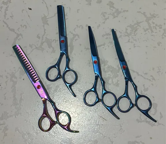 Kit de Tesouras Profissionais para Banho e Tosa