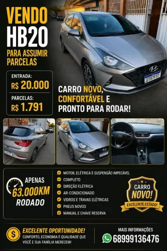 Hyundai HB20 Sense 1.0 Flex 12V MEC 2020
