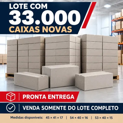Vendo lote de caixas novas tenho 33 mil caixas disponíveis
