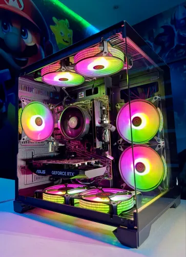 PC Gamer AMD Ryzen 5 5500, 16GB, RTX3050 6GB - Em até 18x / Loja Física