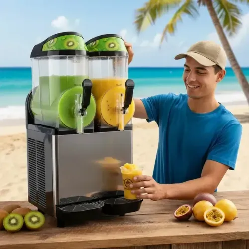 Maquina De Frozen ( Raspadinha ) Servum 2 Sabores De 12 Litros