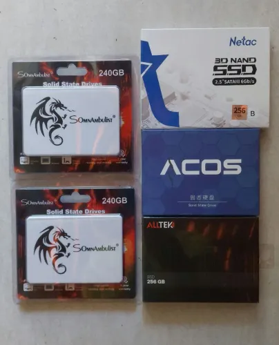 SSDs Novos Lacrados 240Gb, 256Gb Preços Variados!!