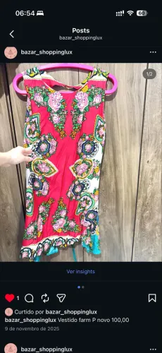 Vestido farm P 90,00