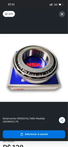 Rolamento 30210 NSK