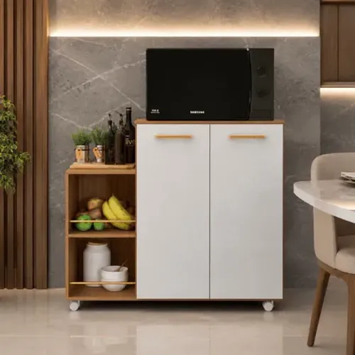 Fruteira com espaço pra microondas - PRONTA ENTREGA - RETIRE HOJE- RECEBA EM 24H