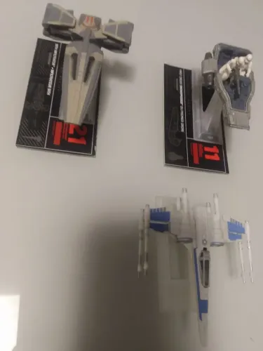 3 mini naves star Wars Black series (snow speeder, x wing e sith infiltrator)