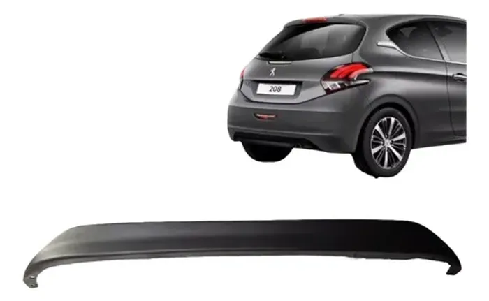 Spoiler Parachoque Traseiro Peugeot 208 2017 A 2020