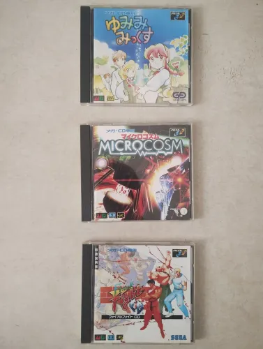 Três Jogos de Mega Cd Japonês, Só funciona no Japonês