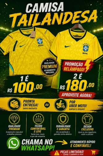 Camisas da Seleção Brasileira Tailandesas
