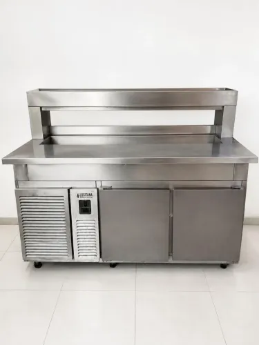 Kit Completo para Restaurante/Lanchonete - Estufa Aquecida + Balcão Refrigerado + Pia Inox