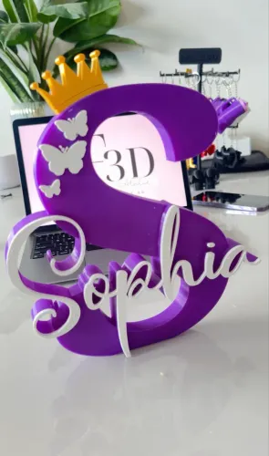 Letra 3d com nome personalizado