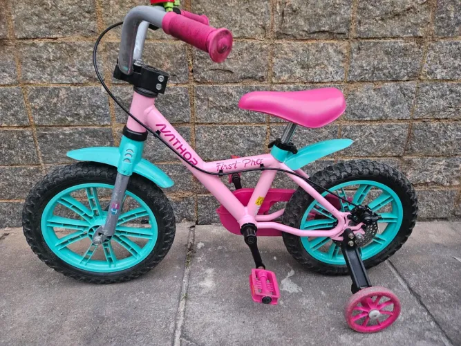 Bicicleta infantil Nathor menina com rodinhas