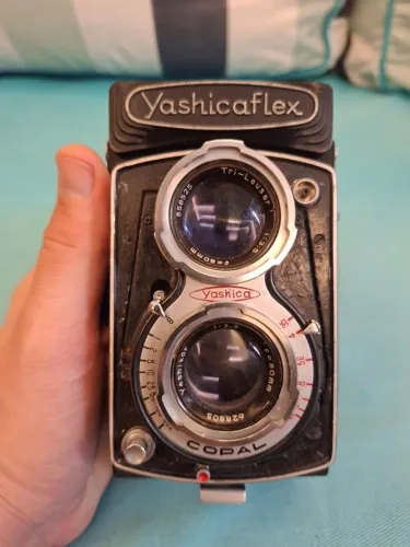 Câmera Yashicaflex C 1955 Bilente 6x6 Filme 120 Vintage