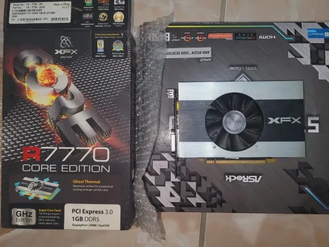 Placa de Vídeo Radeon HD 7770 - aparente defeito, leia a descriçao