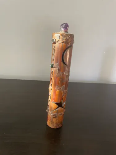 incensário com pedra em ametista 