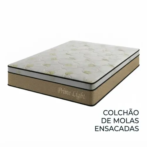 Colchão macio casal padrão de molas ensacadas