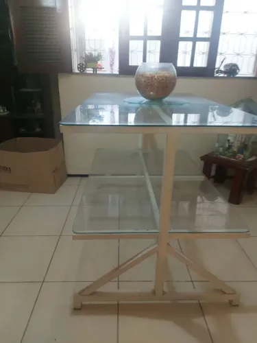 MESA DE VIDRO 2 ANDARES