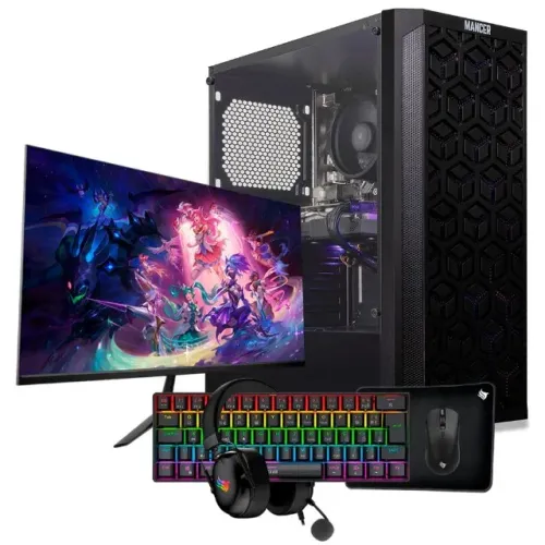 PC Gamer Completo, AMD Ryzen 5 5500, GeForce RTX 5060 8GB