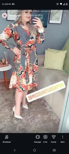 Vestido moda evangélica 