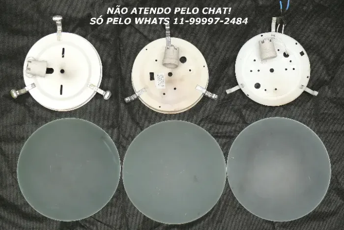 Plafons Luminárias vidro 3 peças