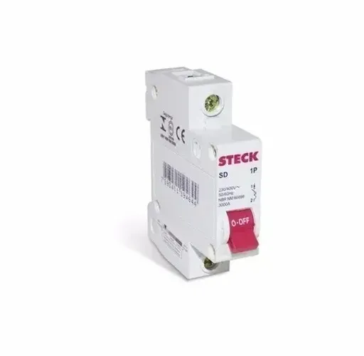 Disjuntor Unipolar Steck 6a Curva C Linha Din Sdd61c06