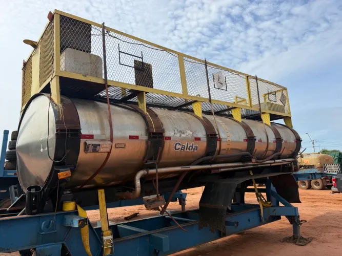 Tanque inox calda pronta herbicida 