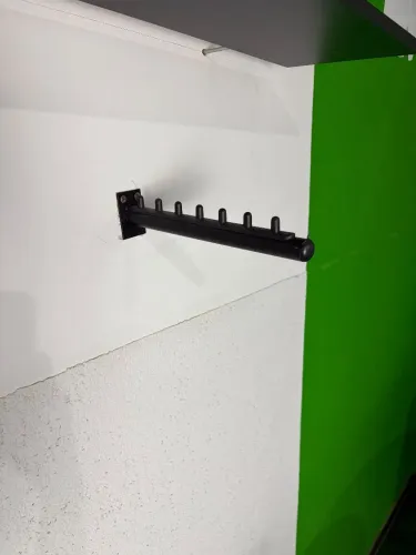 Arara Cabideiro de parede frontal, 6 suportes