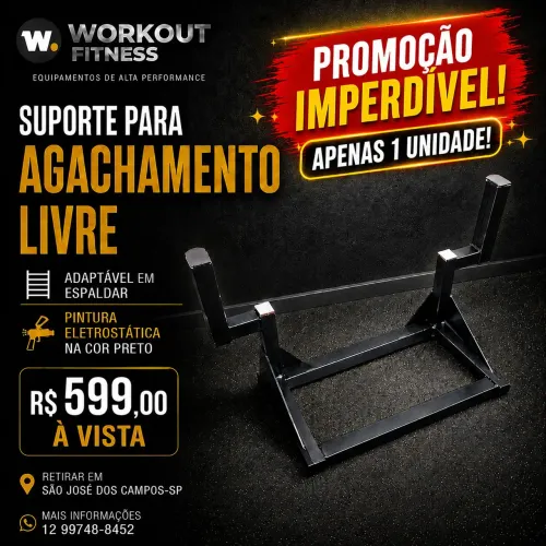 Suporte para agachamento adaptável em espaldar