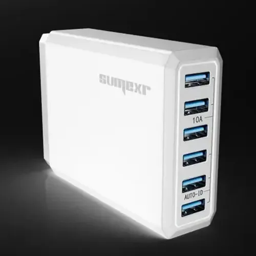 Estação Carregador De Celular Com 6 Portas Usb Sumexr Sx-f4