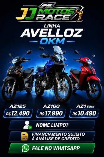 ? AVELLOZ 0KM | AZ1 50cc, AZ125 e AZ160 | JJ Motos Race