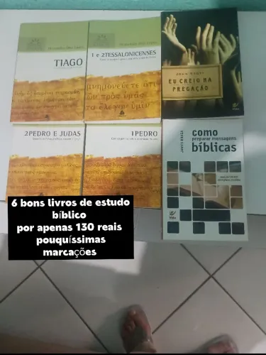 6 livros de estudo bíblico