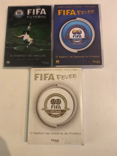 Lote 3 DVDs FIFA Fever + FIFA Futebol - Edição Especial Limitada Centenário
